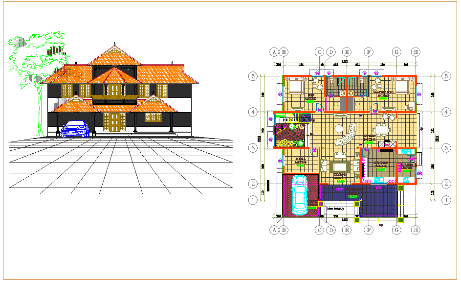 Residential plan Design view