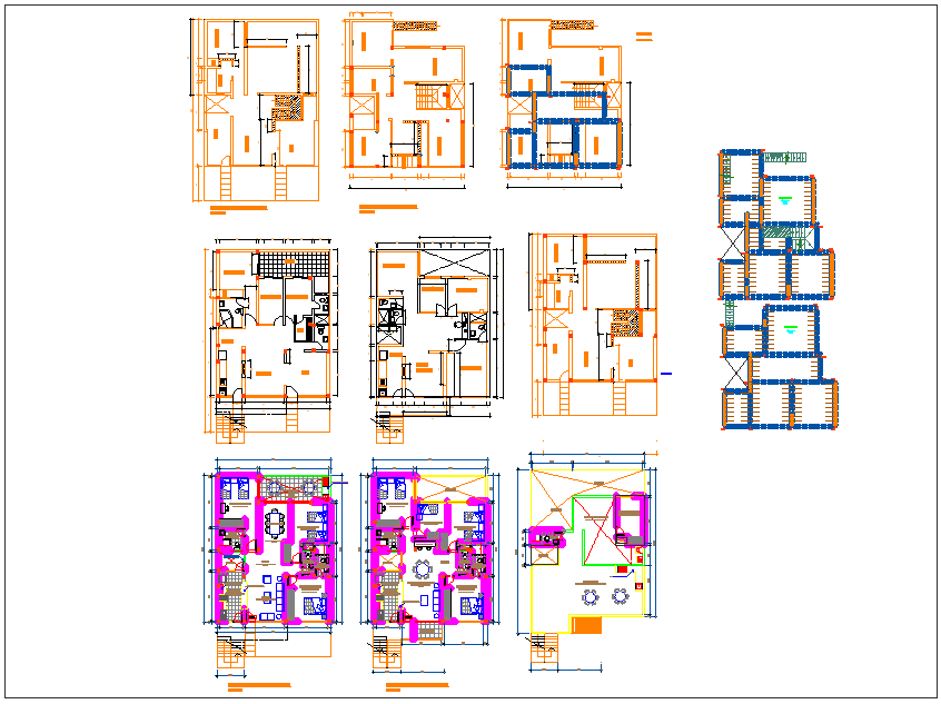 Residential plan dwg file