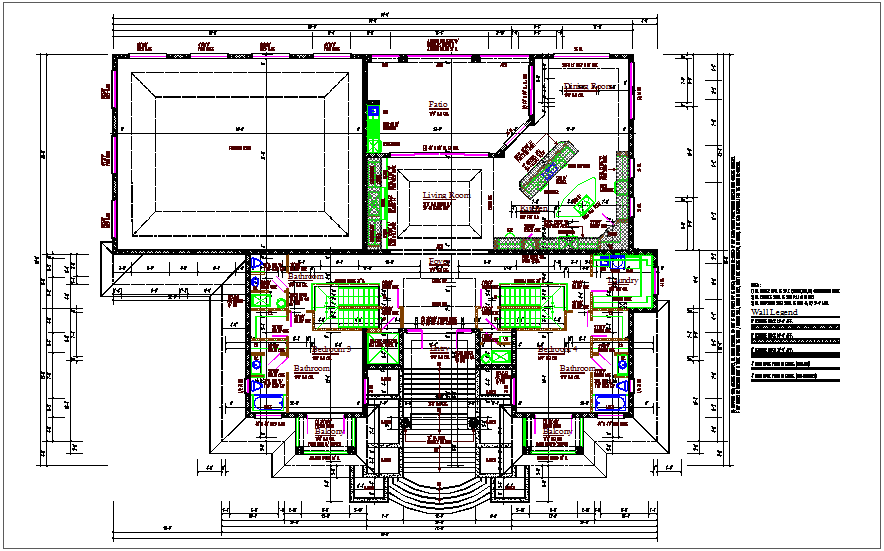 Residential plan dwg file