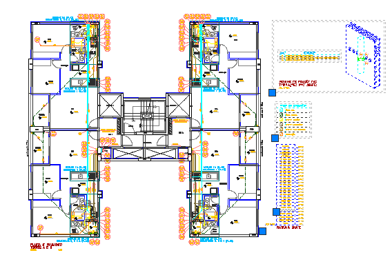 Detailed Residential Floor Plan in AutoCAD DWG Format
