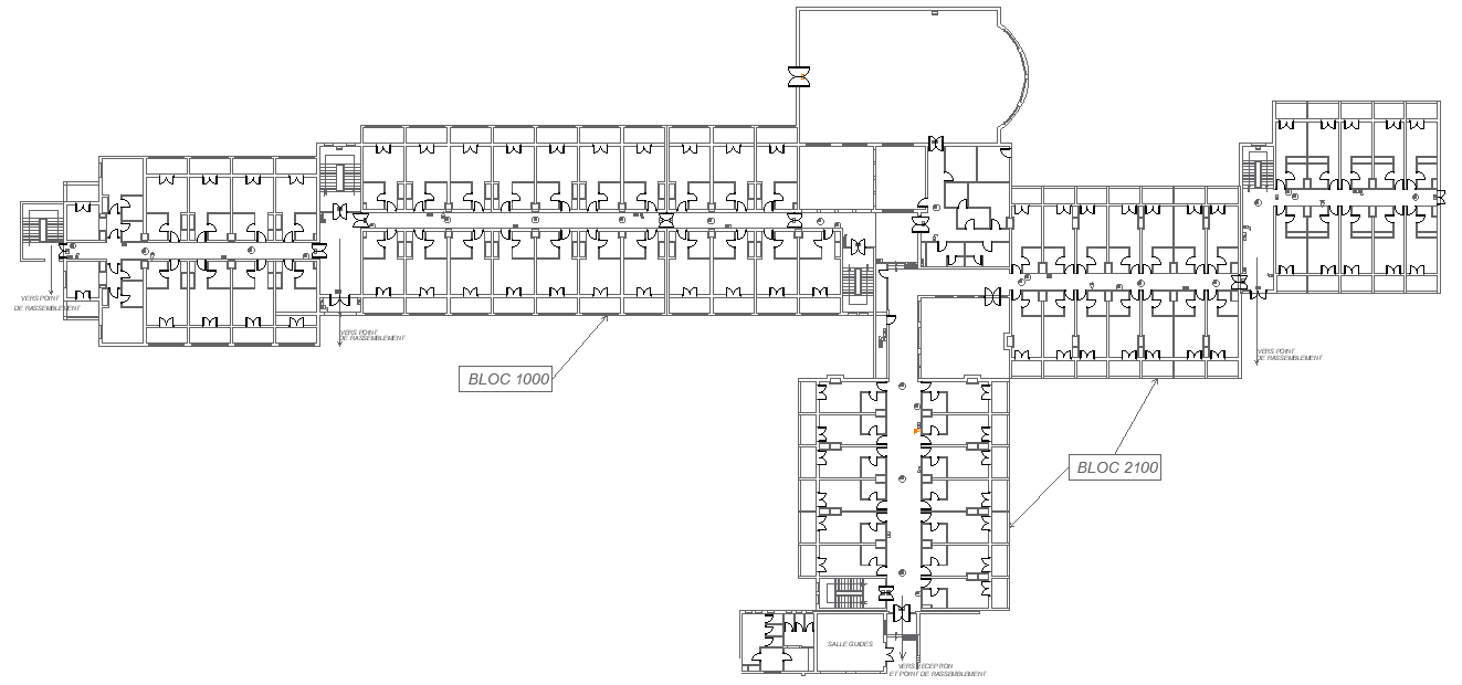 Residential House Building Floor Plan Layout Design AutoCAD DWG 