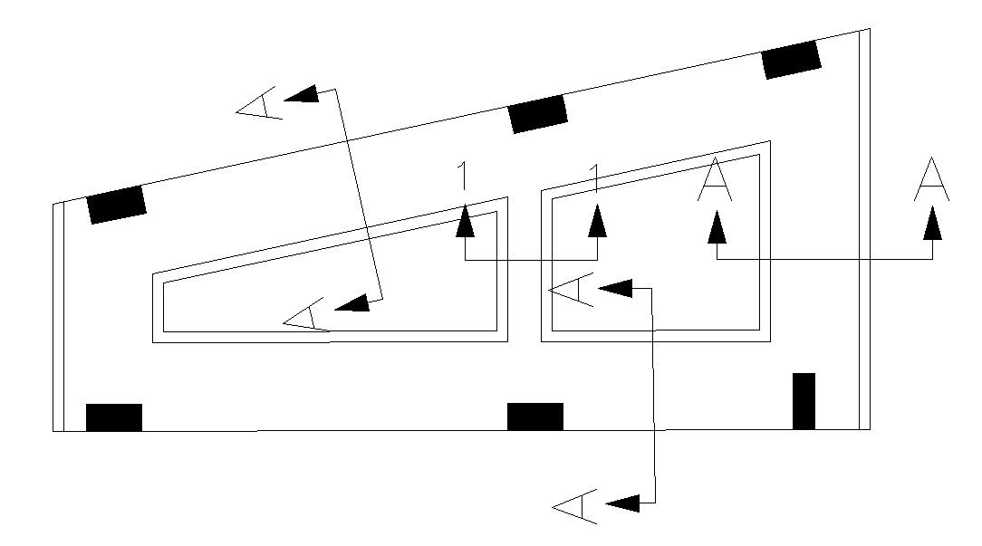 Residential House Column Layout DWG File 