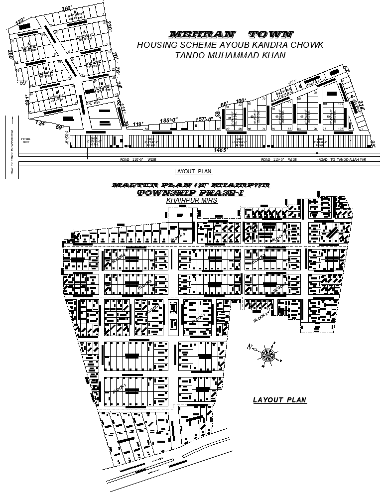 Residential Master Housing Layout Plan AutoCAD  CAD File