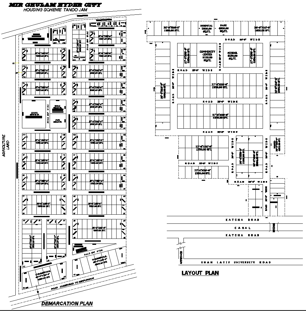 Scheme Detailed Layouts Design in AutoCAD DWG
