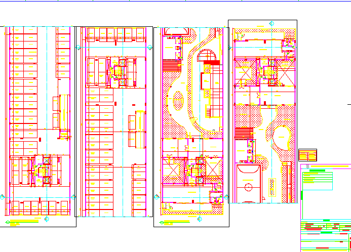 Multi-Tower Residential Layout DWG Site Plan with Landscape