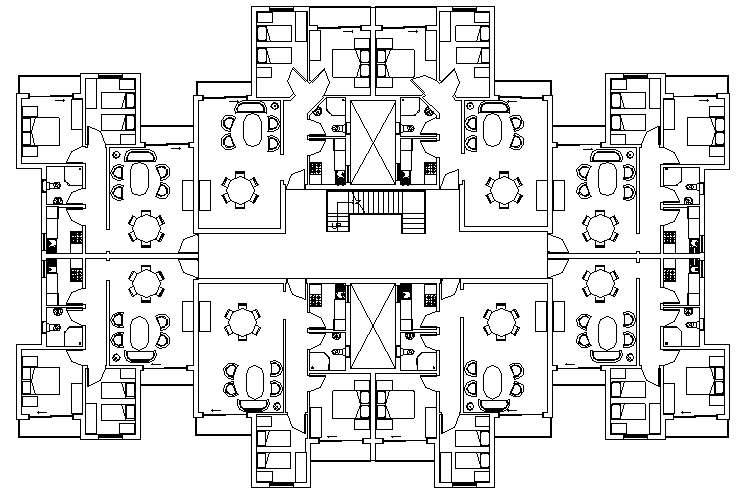 Residual Layout planning autocad file