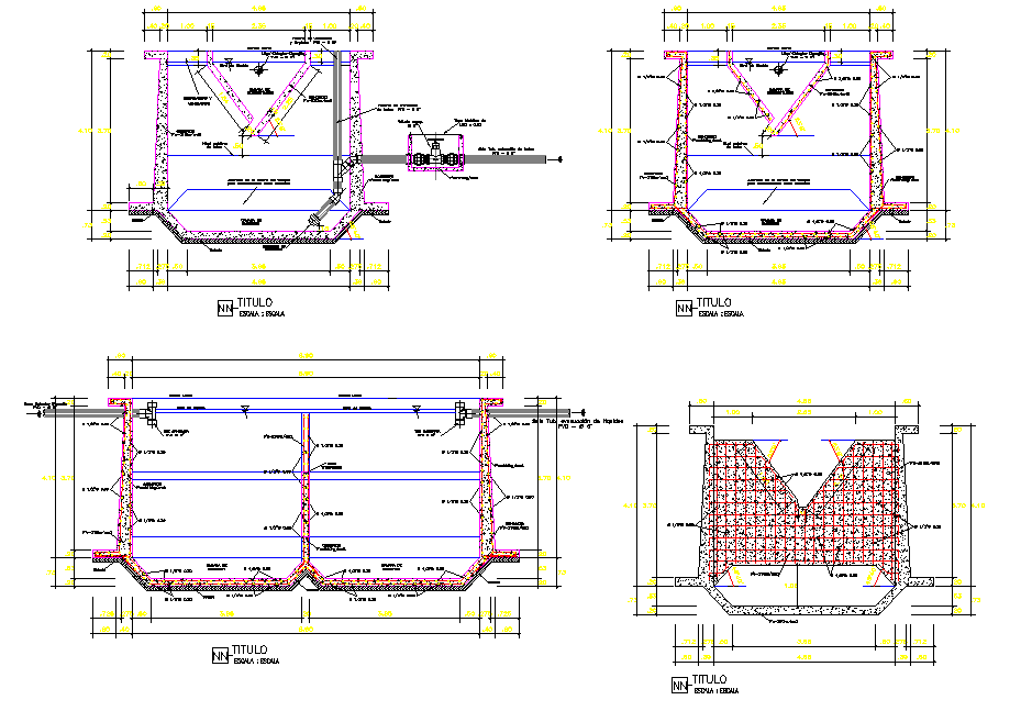 Residual water treatment plant layout file