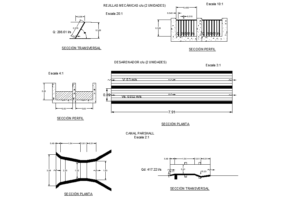Residual water treatment scheme layout file