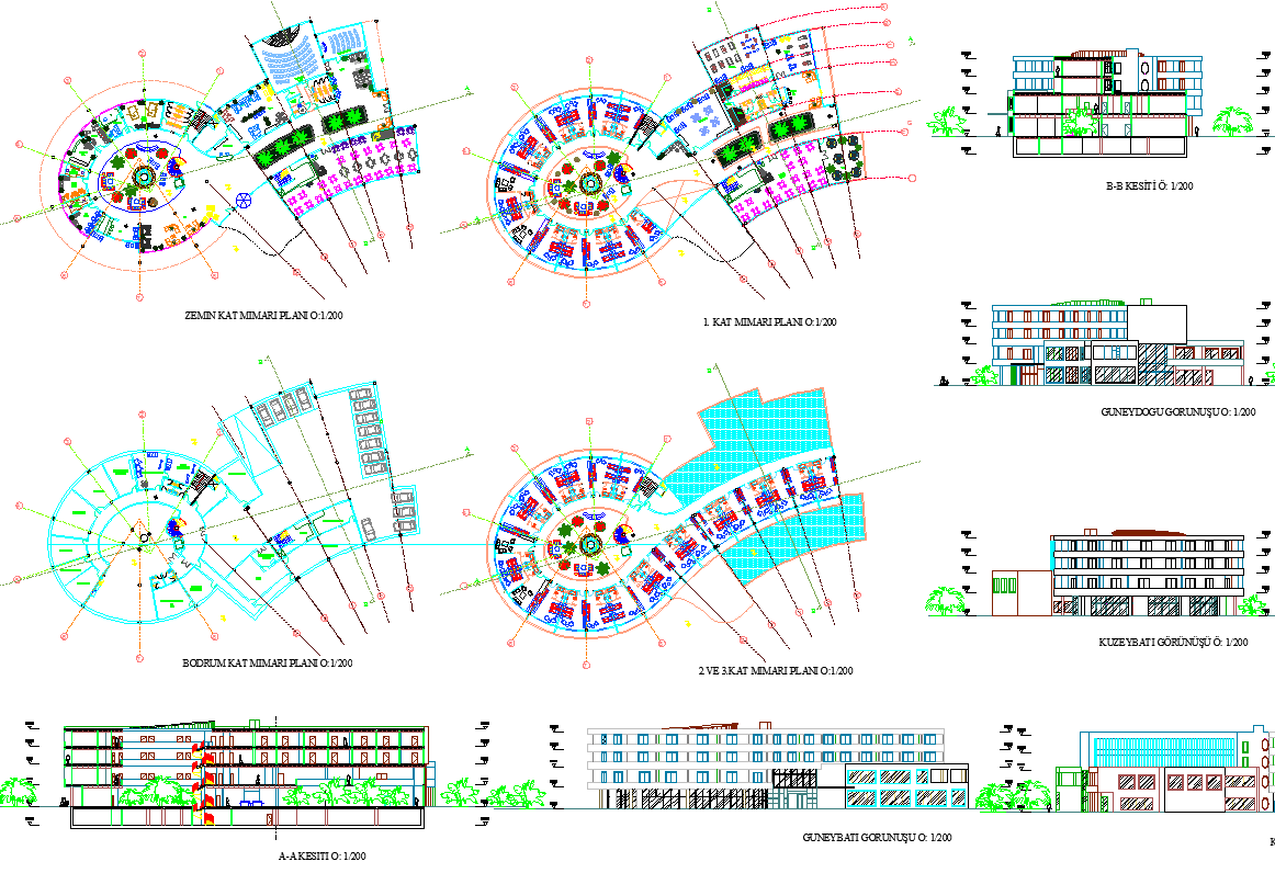 Resort Project drawing dwg file