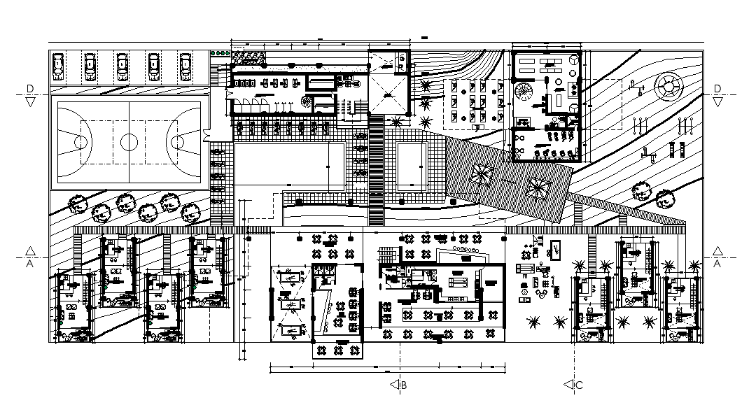 Resort Project AutoCAD Drawing Download DWG File