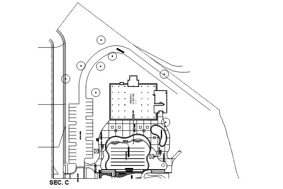 Resort design detail AutoCAD drawing, CAD file, dwg file