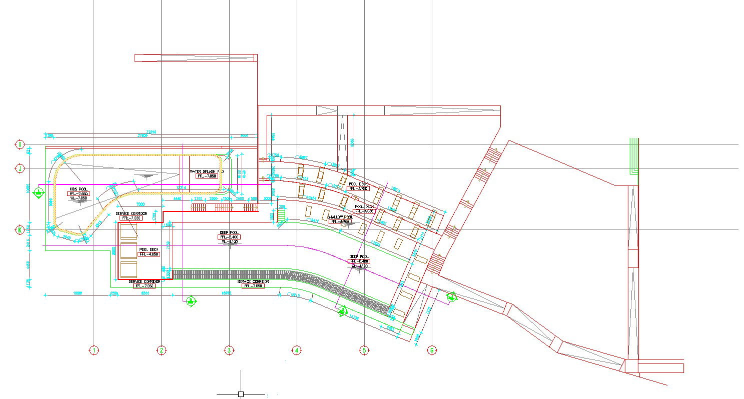 Resort detail design is given in AutoCAD 2D drawing, CAD file, dwg file