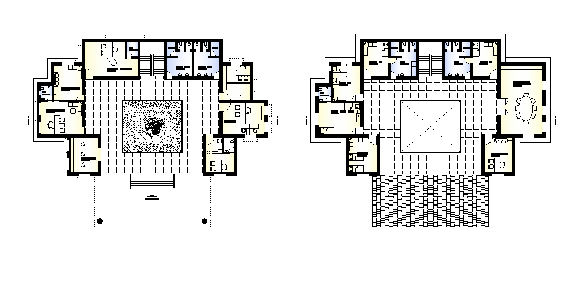 Resort plan is given in this Autocad 2D DWG drawing file. Download the Autocad drawing file.