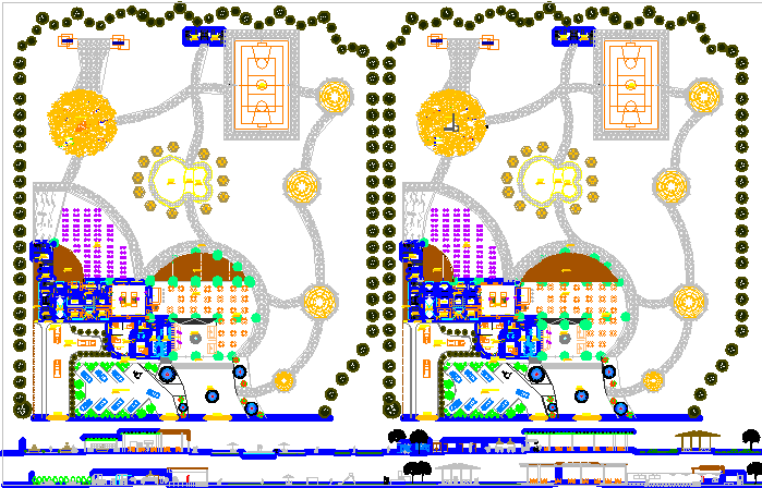 Restaurant  dwg file