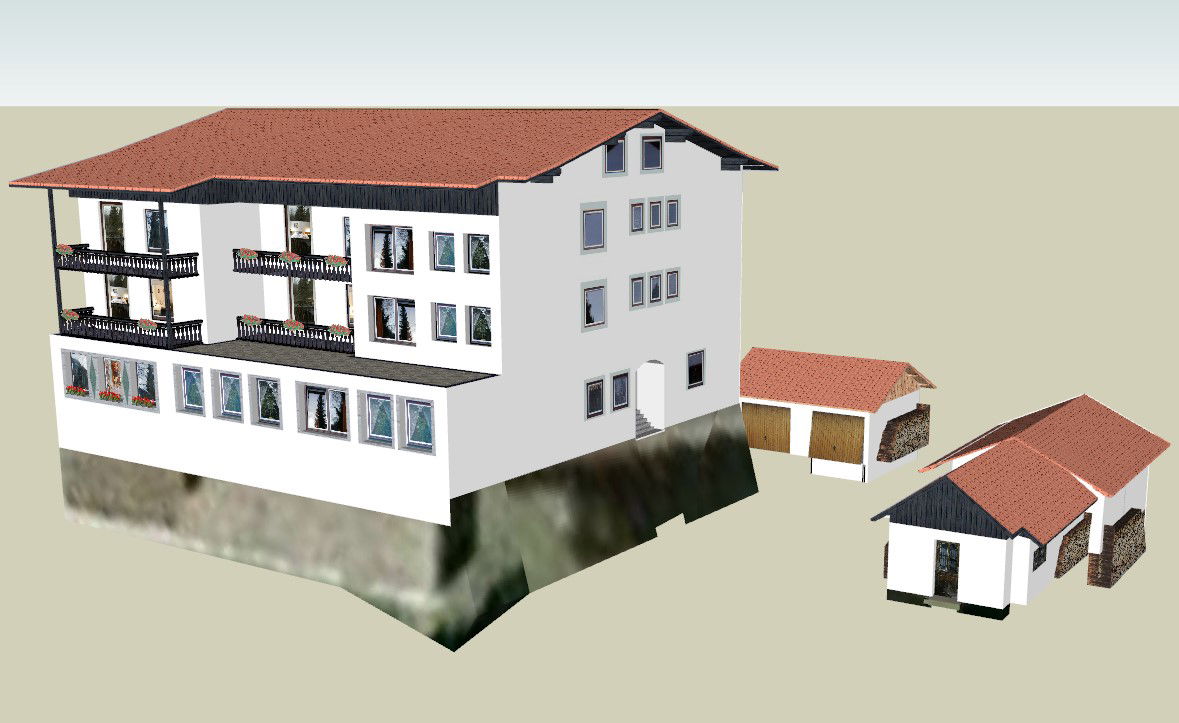 Complete Restaurant House Area Plan with SketchUp 3D Drawing File