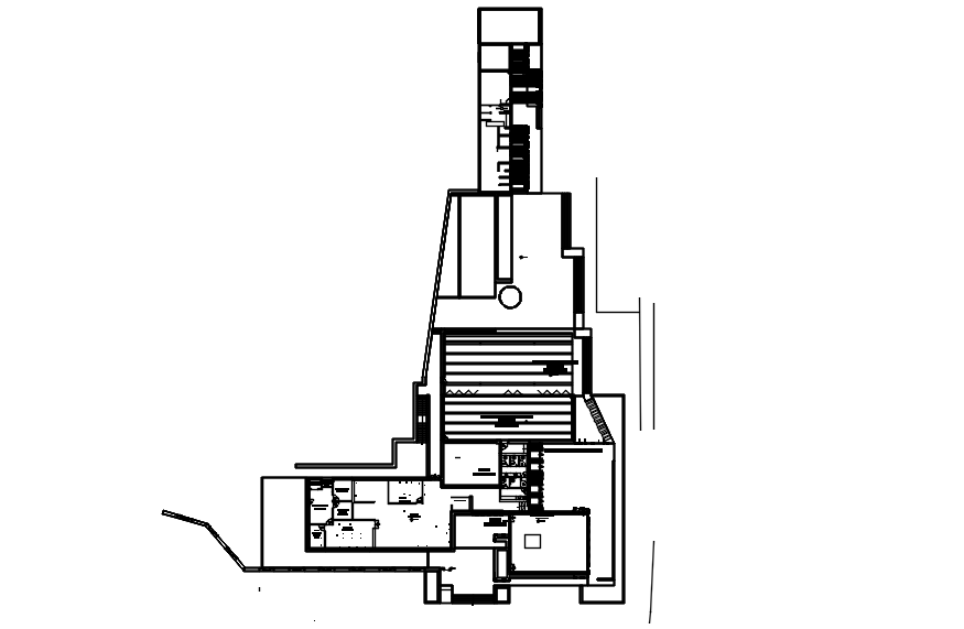 Restaurant layout in dwg file