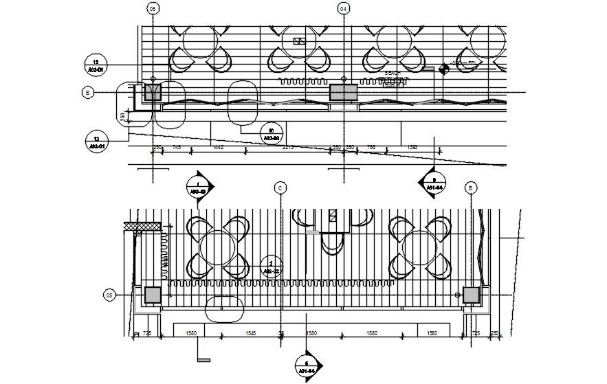 Restaurant Facade system sectional details are given in this AutoCAD DWG 2D Drawing File.Download the AutoCAD DWG file.