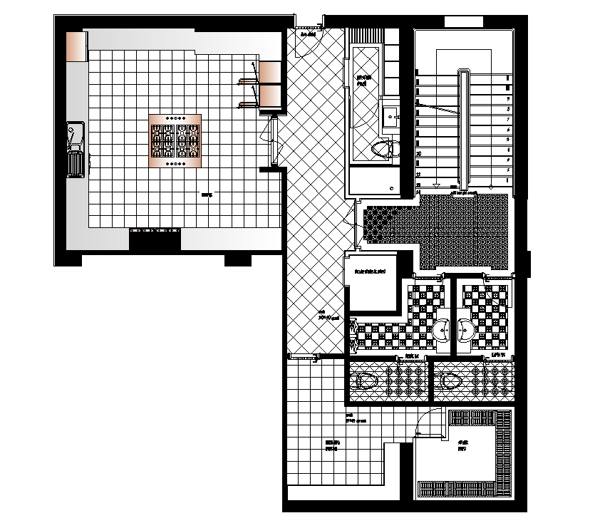 Restaurant Kitchen Layout Plan CAD Drawing Download DWG File