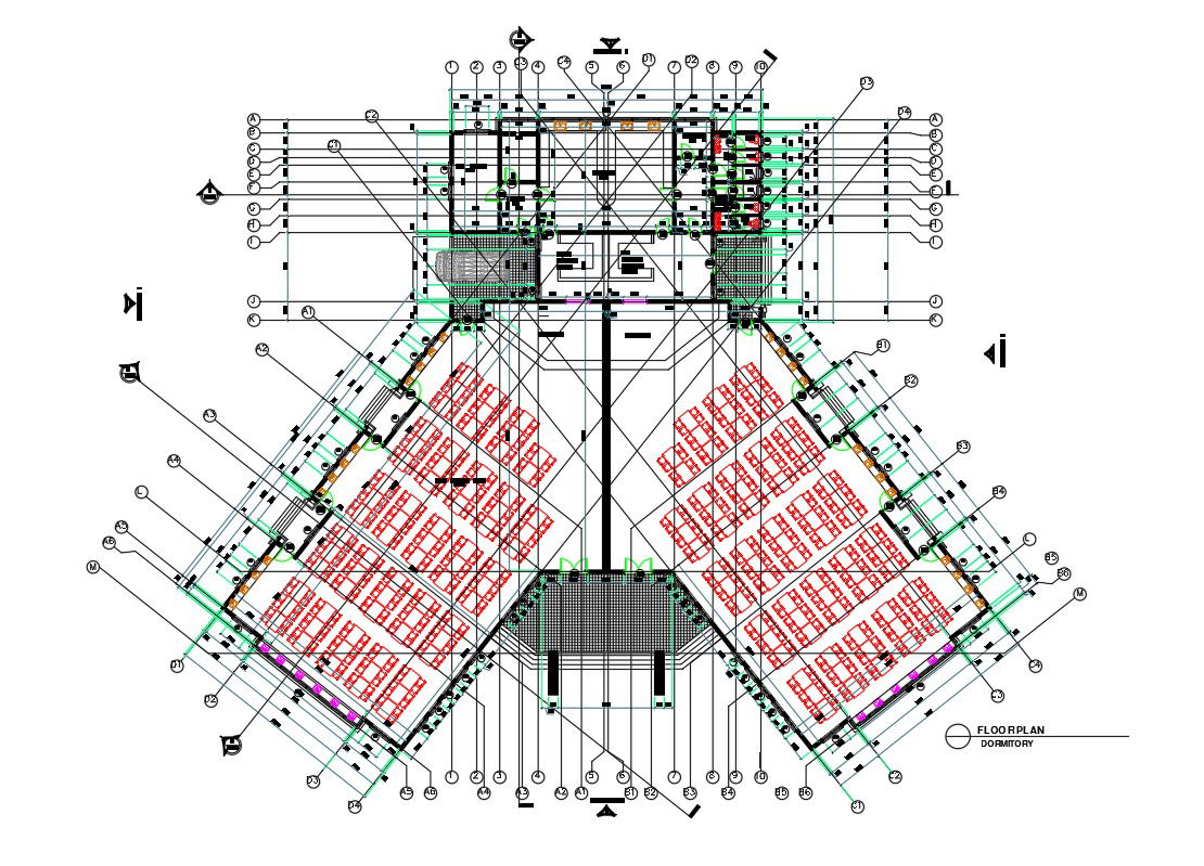 Restaurant With Dining Hall Plan Download DWG File