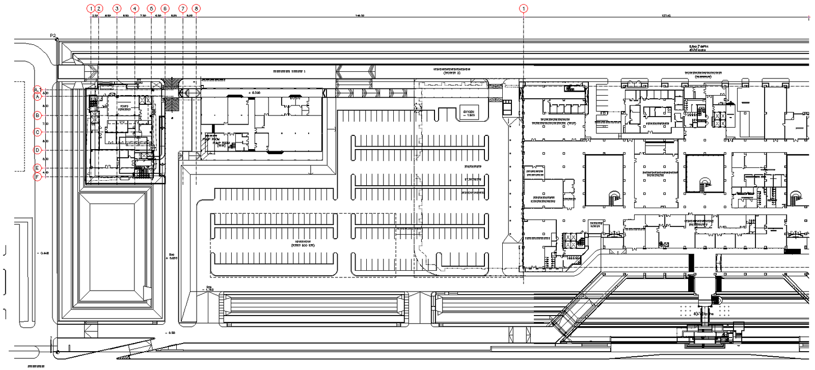 Retail super market Structural layout plan DWG AutoCAD file