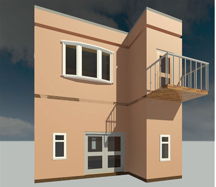 Revit 3D Commercial Space Design Plan With CAD Dimensions files