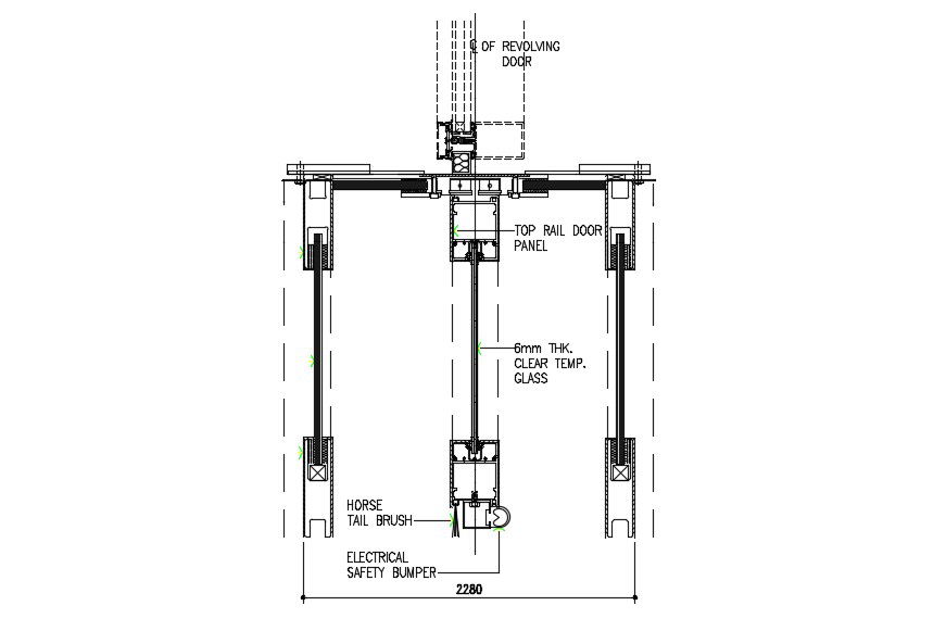Revolving Door Mechanism Design CAD file Download 