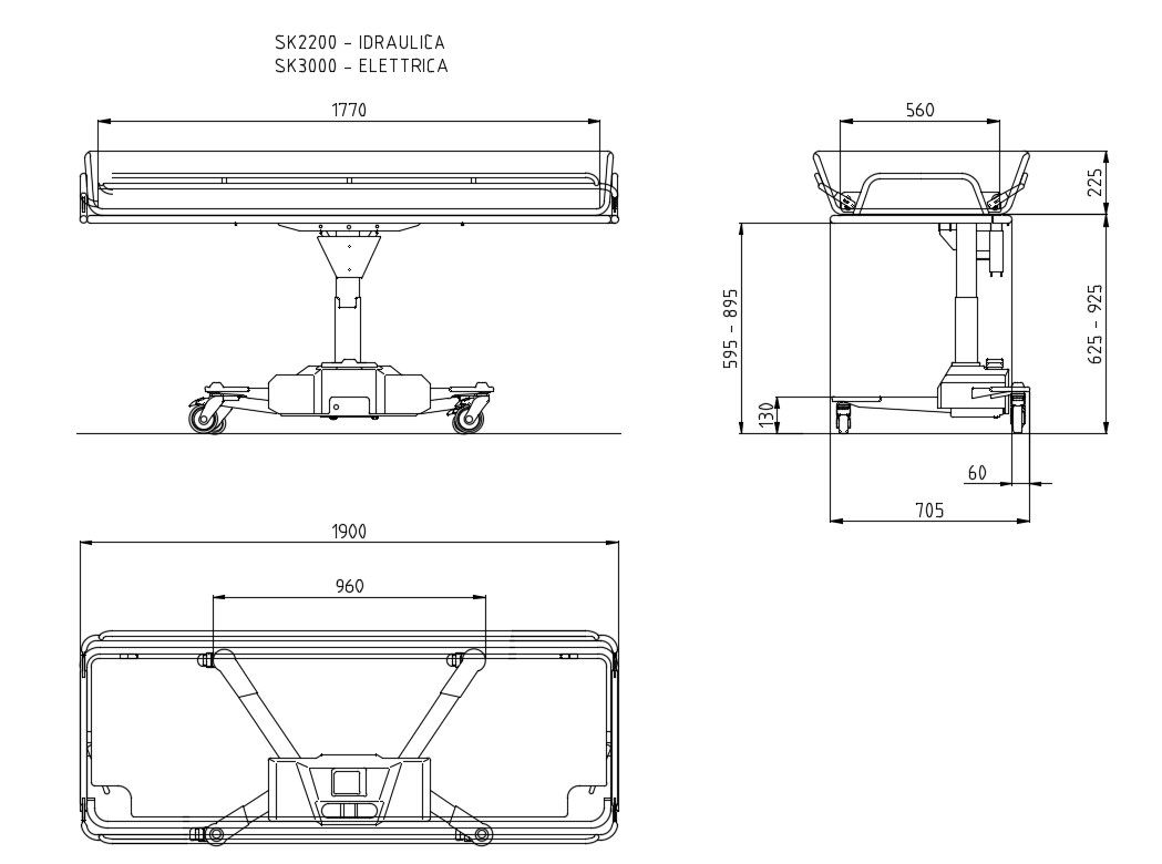 Revolving chair elevation and section block cad drawing details dwg file