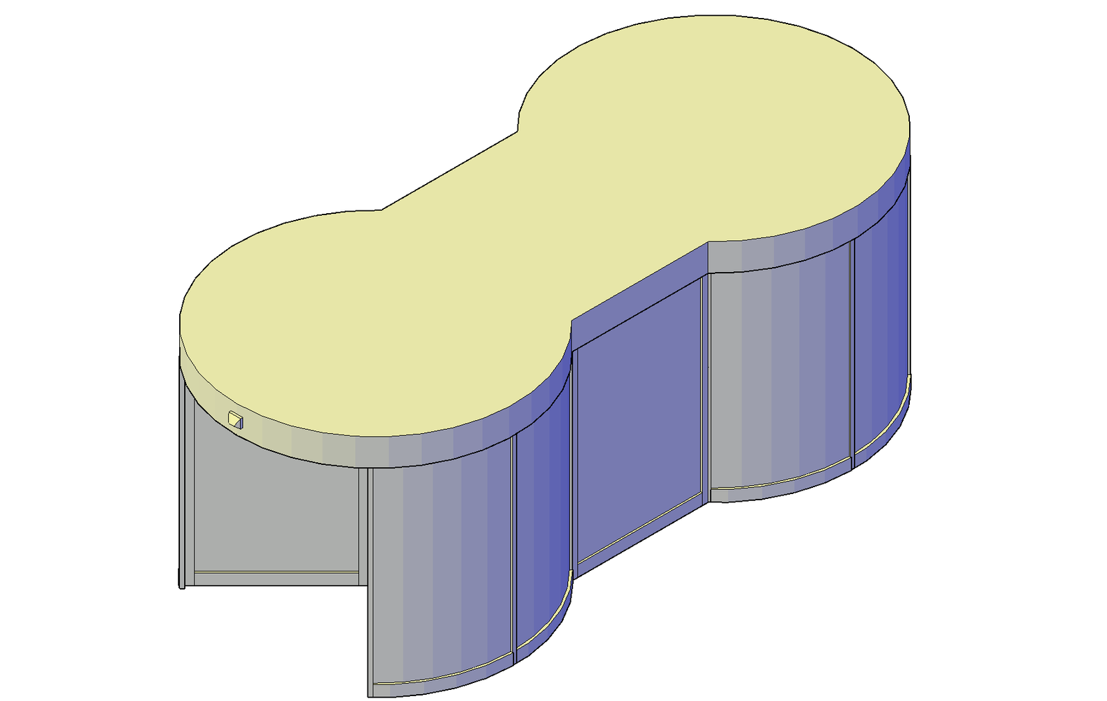Revolving door set plan detail dwg file.
