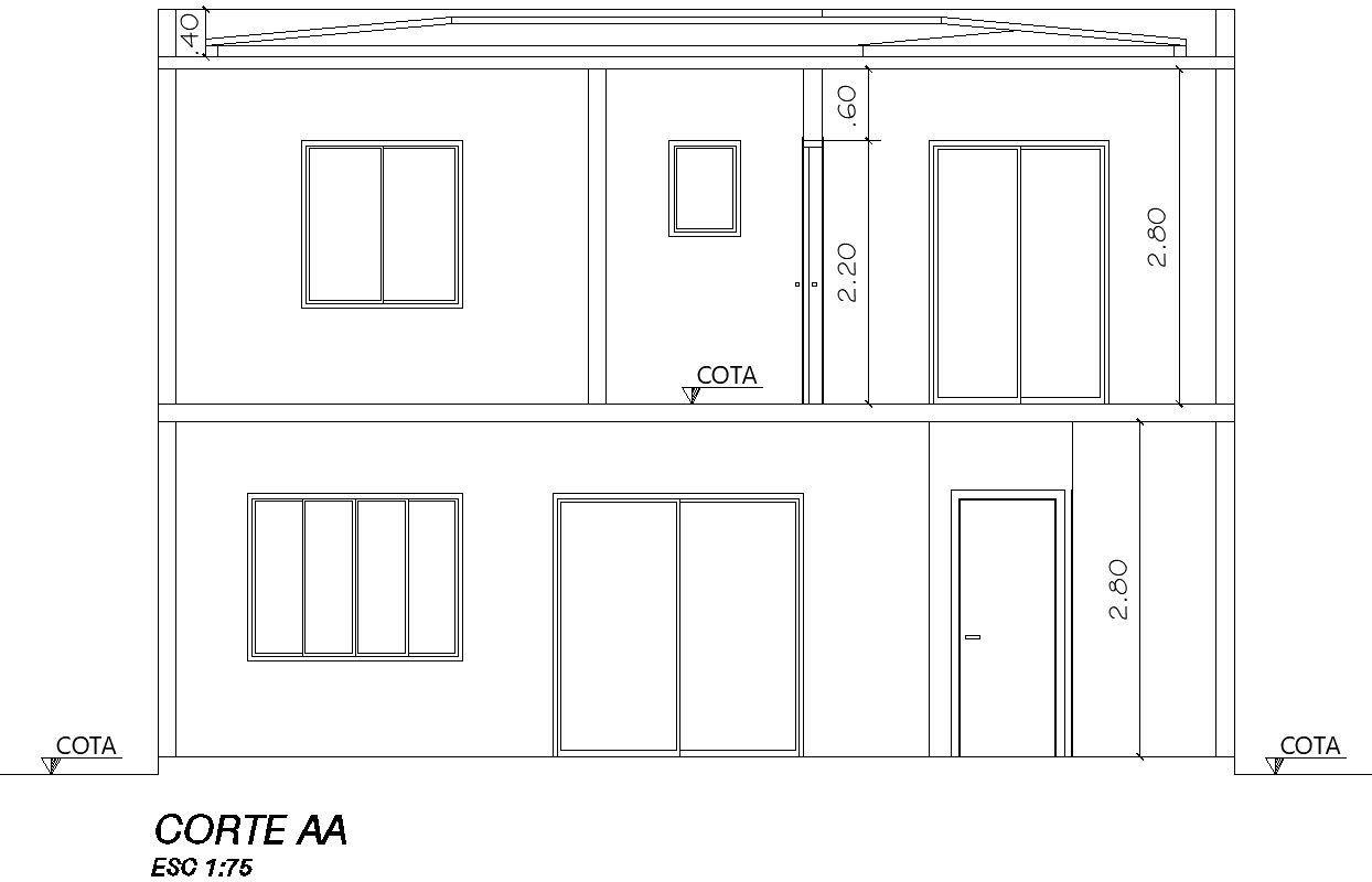 Right side section of a bungalow.
