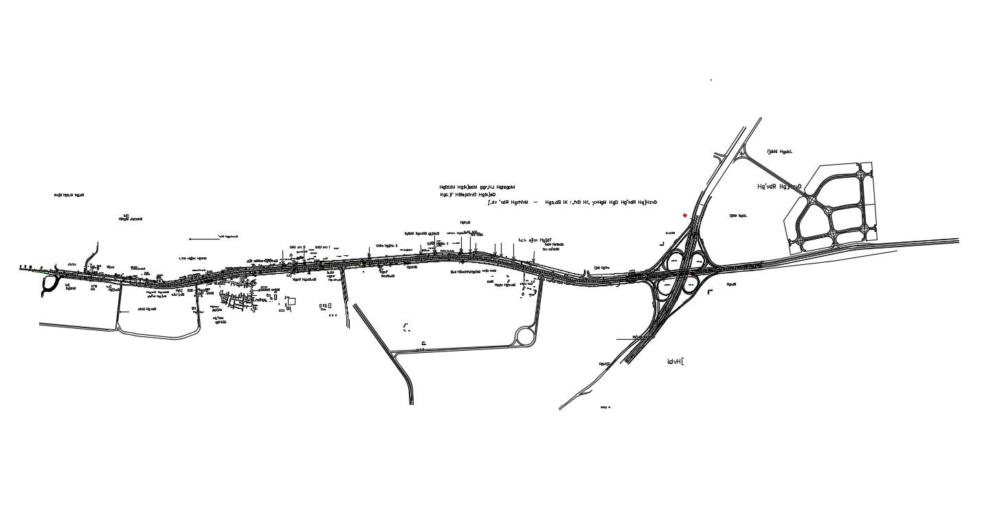 Road Network Plan Download CAD file