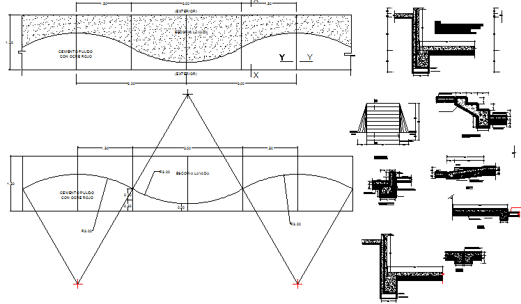 Road construction details dwg file