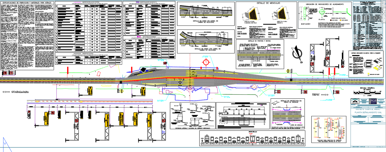 Road Toll Stop Architecture Project with Complete Details in DWG File