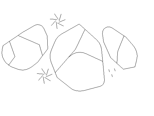 Rock for garden cad block design dwg file