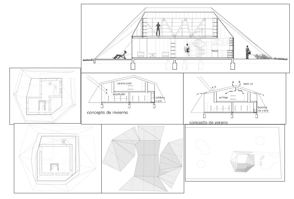 Roof House Design Plan DWG with Elevation and Roof Structure Details