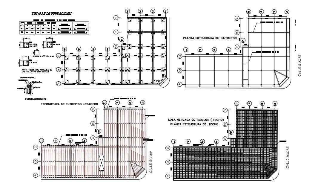 Roof Plan In AutoCAD File