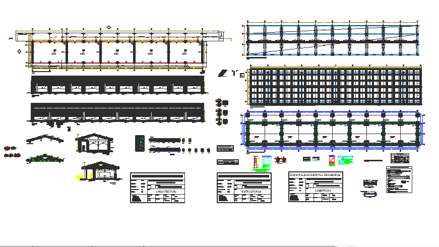 Roof detail of classroom of secondary school building