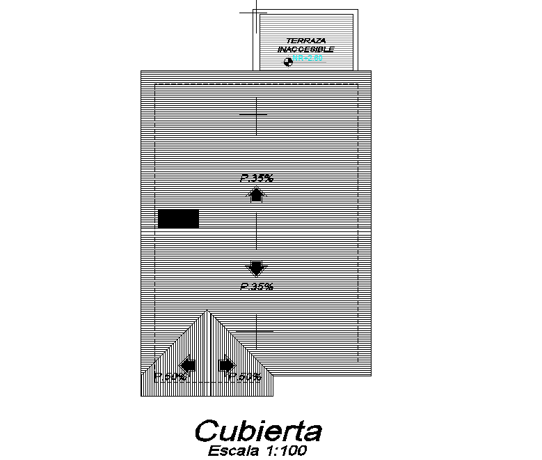 Roof house plan detail