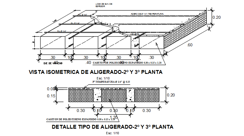 Roof plan detail and section plan detail dwg file
