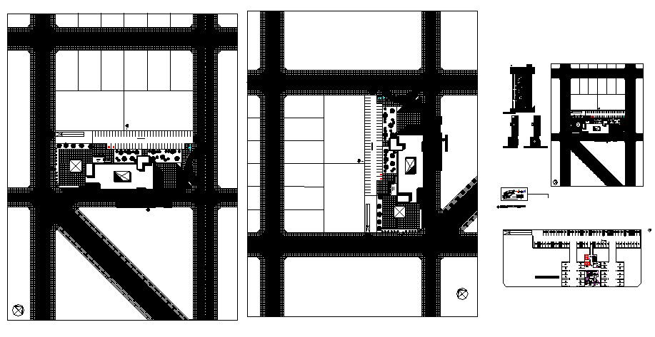Roof plan of the hospital in AutoCAD file