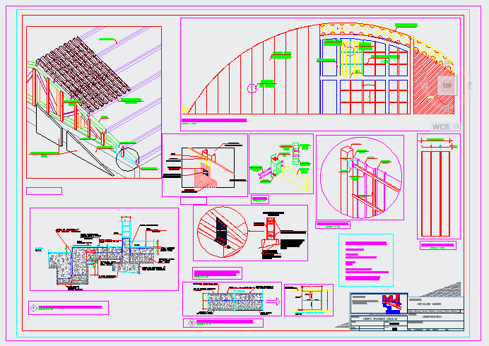 Roof structure design drawing