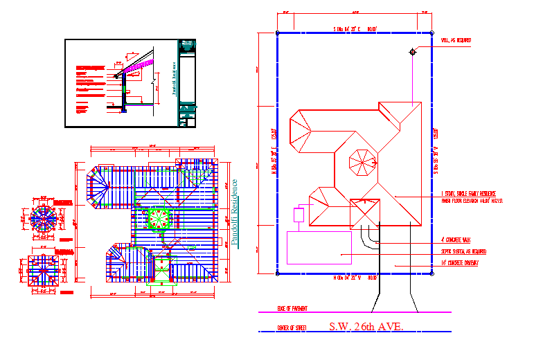 Roof structure lay-out design