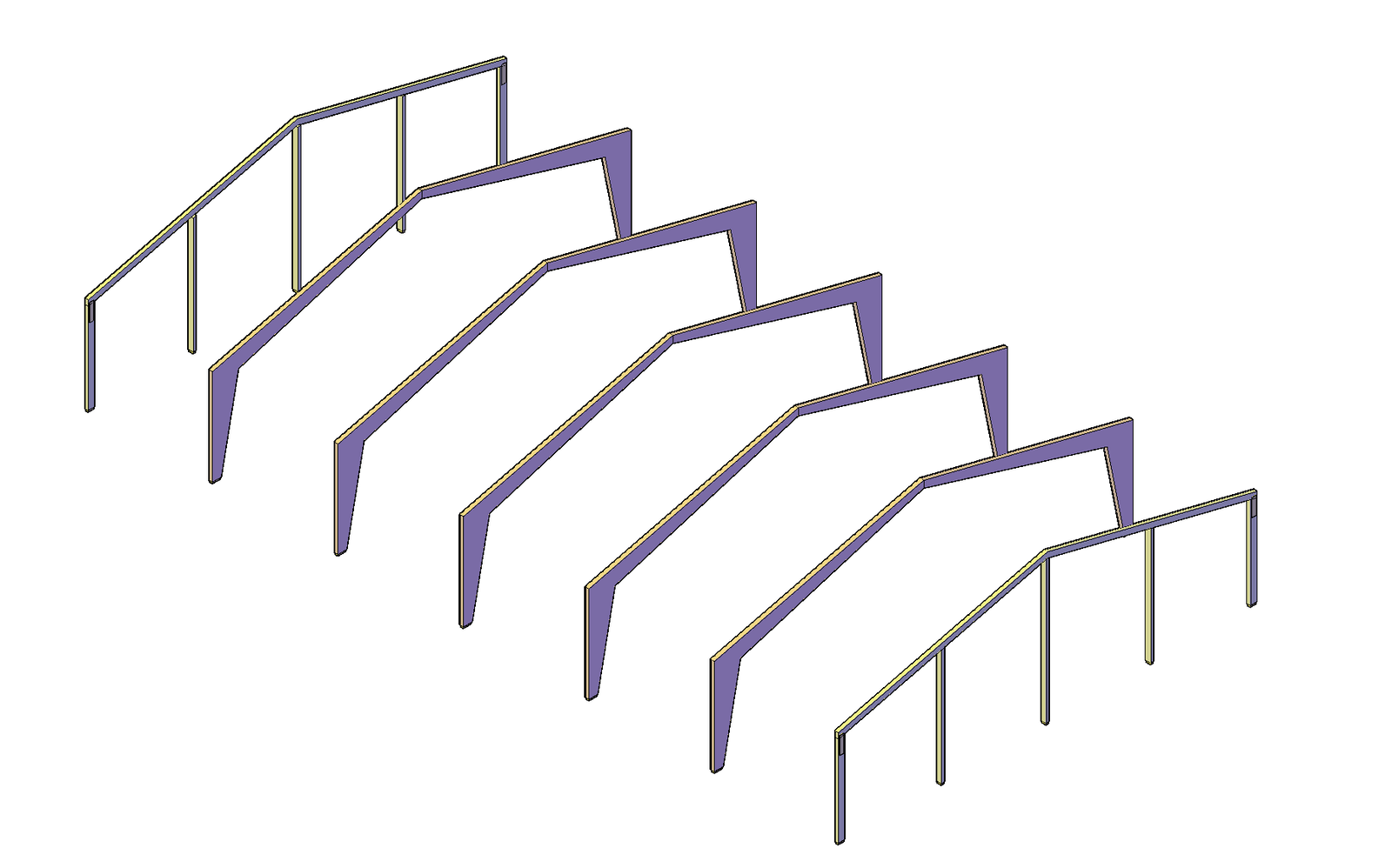 Roof truss structure plan detail dwg file.