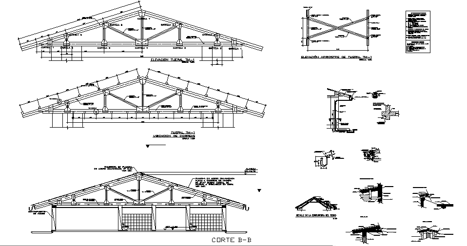 Roof trusses details