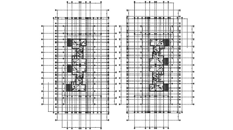 Roof Plan Layout of residential building.