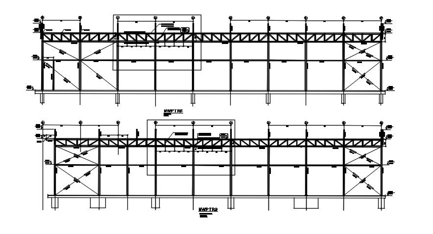 Roof Steel truss Section details are given in this 2D AutoCAD DWG drawing. Download the AutoCAD 2D DWG file.
