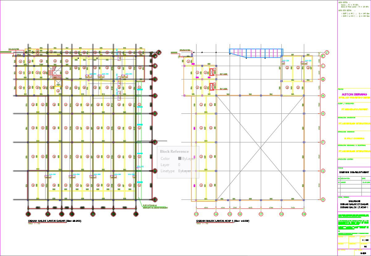Roof floor beam plan design in AutoCAD 2D drawing, CAD file, dwg file