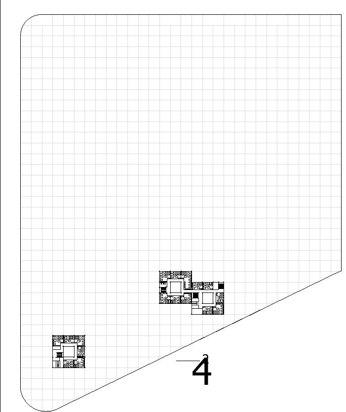 Roof planning of university in AutoCAD, dwg file.