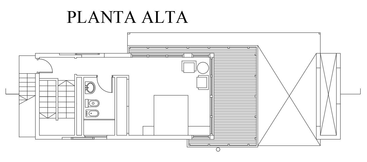 Roof plan of 15x4m house plan is given in this Autocad drawing model. Download now.