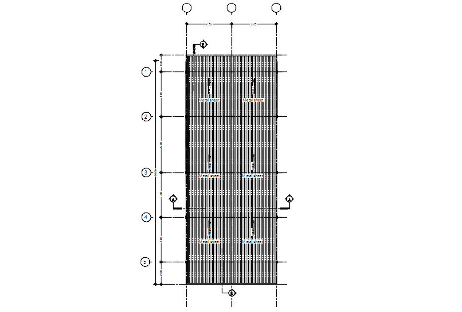 Roof plan of two storey house in detail AutoCAD drawing, CAD file, dwg file