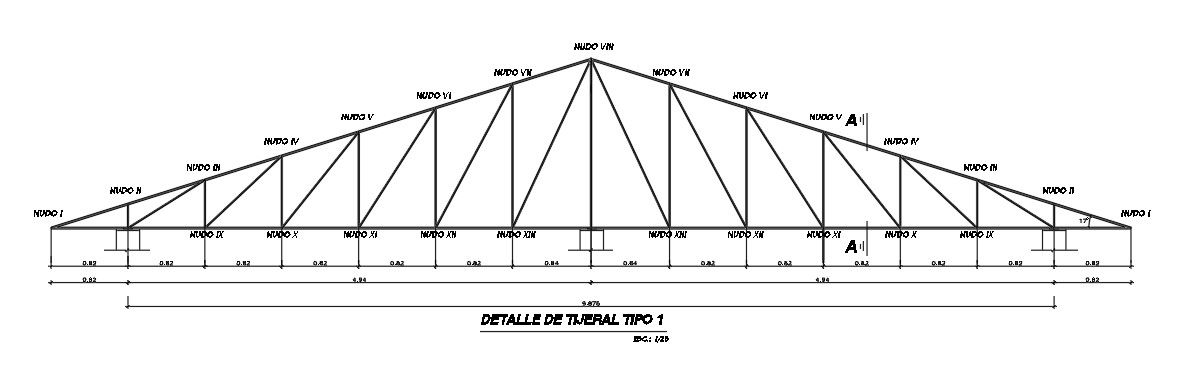 Roof section detail is provided in this Autocad drawing file. Download this 2D autocad DWG File.